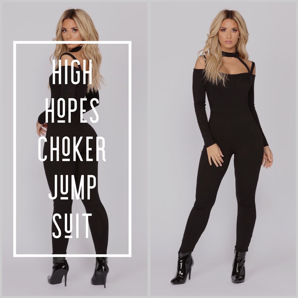 High Hopes Choker Jumpsuit